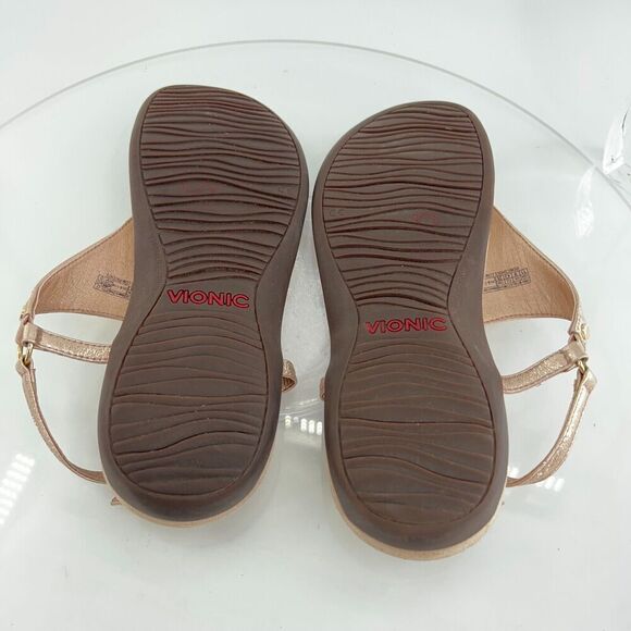 Vionic Gold Women's Sandals - Picture 13 of 14
